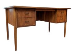 MID CENTURY BRITISH MODERN DESIGN TEAK DESK