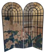 FOURNIER DECORATIONS, PARIS - FRENCH FOUR-PANEL CHINOISERIE ROOM DIVIDER SCREEN