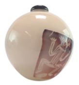 CHRIS PANTANO - 1980S AUSTRALIAN DESIGNER GLASS OVOID VASE