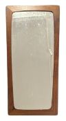 DANISH MODERN DESIGN - RETRO MID CENTURY TEAK FRAMED HANGING MIRROR