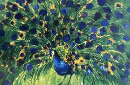 AFTER WALASSE TING (1929-2010) - THE PEACOCK - PRINT