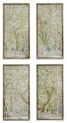 OKA - SET OF FOUR MODERN HIGH-END DESIGNER HOKKAIDO GLASS PANELS