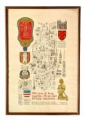 AFTER JAMES JOSEPH LLOYD CARR - 760S HISTORICAL MAP OF THE AMERICAN FOREFATHERS