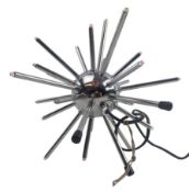 MODERN DESIGNER SPUTNIK-INSPIRED CHROME TABLE LAMPS LIGHT