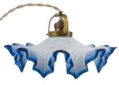 ITALIAN MURANO VINTAGE 20TH CENTURY HAND BLOWN GLASS CEILING LIGHT