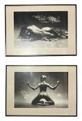 AFTER FRANCIS GIACOBETTI - EROGENOUS PARTS - PAIR OF 70S EROTIC MONOCHROMATIC PRINTS