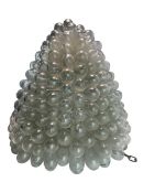 MURANO VENETIAN 20TH CENTURY GRAPPE DE VERRE (GRAPE CLUSTER) GLASS CHANDELIER