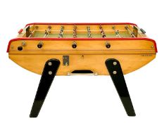 BONZINI B60 - NO. 3552 - VINTAGE MID CENTURY CIRCA 1970S BEECH FOOSBALL TABLE