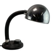 EGON HILLEBRAND, GERMANY - MID CENTURY CIRCA 1970S CHROME GOOSENECK DESK LAMP