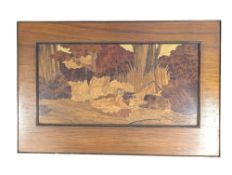 MID CENTURY SPECIMEN WOOD VENEERE WOOD DECORATIVE WALL PANEL