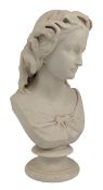 COPELAND - 19TH CENTURY BUST MIRANDA AFTER W C MARSHALL R A SCULPT