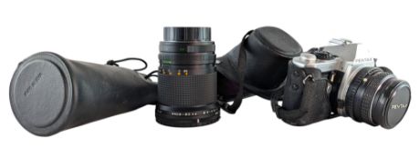 PENTAX ME SUPER 35MM SLR CAMERA & SENATOR LENS