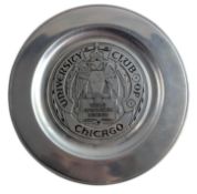 UNIVERSITY CLUB OF CHICAGO SAVOY COMPANY PEWTER CHARGER