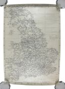 BRADSHAW'S RAILWAY MAP OF ENGLAND, WALES & SOUTHERN SCOTLAND