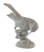 19TH CENTURY HUTSCHEN PORCELAIN BLANC DE CHINE BIRD