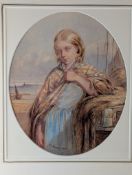 M. HOLDICH - EARLY 20TH CENTURY 1903 WATERCOLOUR ON PAPER PORTRAIT PAINTING
