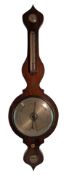 19TH CENTURY GEORGE III MAHOGANY WALL BAROMETER