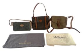 MULBERRY - LATE 20TH / 21ST CENTURY SET OF THREE HAND BAGS