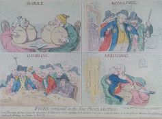 19TH CENTURY CARICATURE 'VICES OVERLOOKED IN THE NEW..' PUBLISHED BY H HUMPHREY