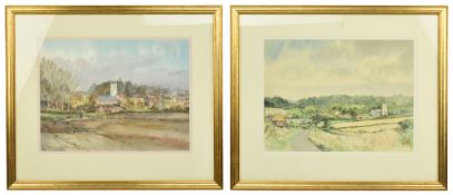 KEITH JOHNSON (B. 1931) - TWO LATE 20TH CENTURY WATERCOLOUR ON PAPER PAINTINGS