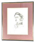 PIETRO ANNIGONI (1910-1988) - LIMITED EDITION SIGNED PRINT OF QUEEN ELIZABETH PORTRAIT SKETCH
