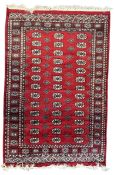 20TH CENTURY PERSIAN ISLAMIC BOKHARA WOOL FLOOR CARPET RUG