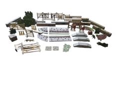 J HILL & CO / BRITAINS - COLLECTION OF VINTAGE LEAD GARDEN ITEMS