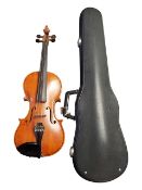 VINTAGE 20TH CENTURY TWO PIECE VIOLIN