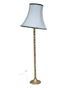 VINTAGE 1970S HOLLYWOOD REGENCY BAMBOO STANDARD LAMP