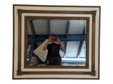 VINTAGE 20TH CENTURY PAINTED WALL HANGING MIRROR