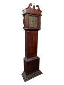 19TH CENTURY MAHOGANY LONGCASE GRANDFATHER GOODFELLOWS CLOCK