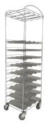 CONTEMPORARY DESIGN CHROME TUBULAR METAL WINE BOTTLES RACK