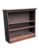 19TH CENTURY VICTORIAN MAHOGANY OPEN WINDOW BOOKCASE