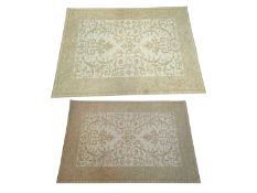 TWO LATE 20TH CENTURY DORMA REGENCY CHENILLE BEIGE RUGS