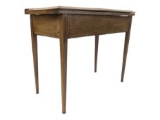 GEORGE III 19TH CENTURY MAHOGANY GAMES CARD TABLE