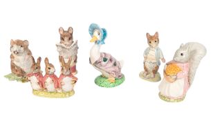 BESWICK - COLLECTION OF BEATRIX POTTER PORCELAIN FIGURES