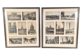 MONOCHROME LONDON & PARIS EARLY 20TH CENTURY POSTCARDS