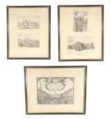 AFTER WENCESLAUS HOLLAR - THREE PRINTS OF ENGRAVINGS OF LONDON
