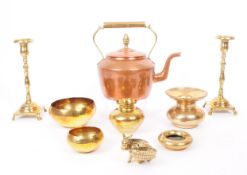 COLLECTION OF 20TH CENTURY BRASS COLLECTABLE PIECES