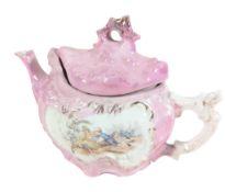 VINTAGE 19TH CENTURY GERMANY SITZENDORF STYLE TEAPOT