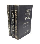 JANE'S FIGHTING SHIPS - THREE MID CENTURY HARDBACK BOOKS
