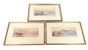 THREE 19TH CENTURY EDWIN A PENLEY WATERCOLOURS