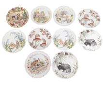 ROYAL ALBERT - COLLECTION OF LATE 20TH CENTURY CABINET PLATES