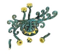 CONTEMPORARY STUDIO POTTERY CERAMIC CANDLESTICK HOLDER