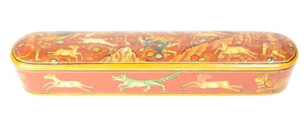 MID CENTURY PAINTED INDIAN WOODEN PEN CASE