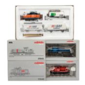 MÄRKLIN 3-tlg Konvolut aus 2 Lokomotiven und 1 Lokset, Spur H0,