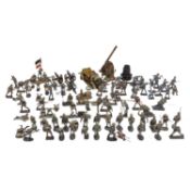 ELASTOLIN/LINEOL Konvolut aus ca. 80 Soldaten mit Zubehör, 