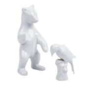 KPM 2 Tierfiguren, 20./21. Jh.