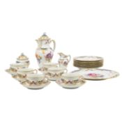 KPM Tee- bzw. Kaffeeservice f. 6 Personen 'Breslauer Stadtschloß', 20. Jh.