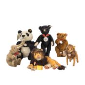 STEIFF 6-tlg Konvolut Plüschtiere aus limitierten Editionen, 20./21. Jh.